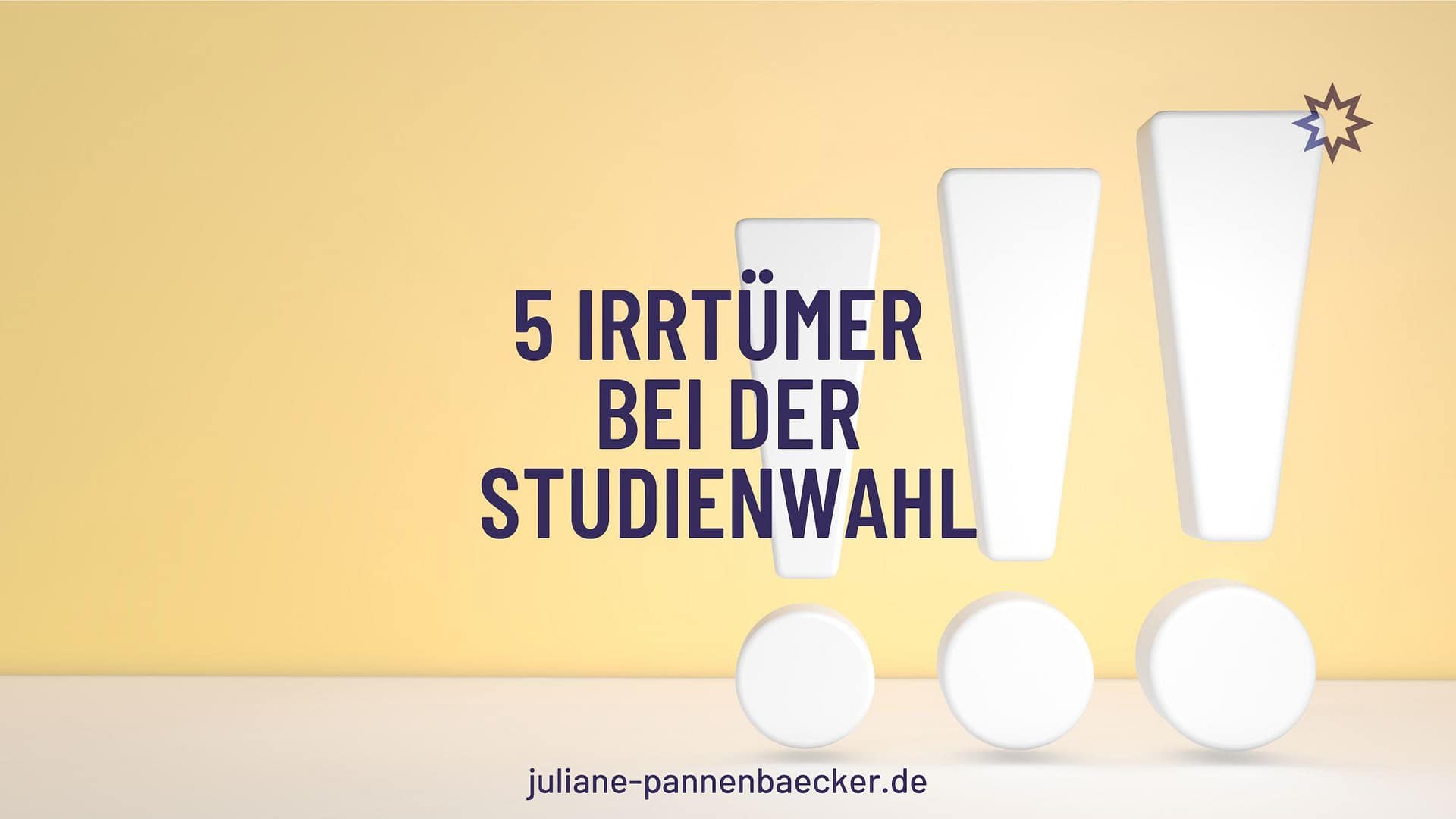 5 Irrtümer bei der Studienwahl