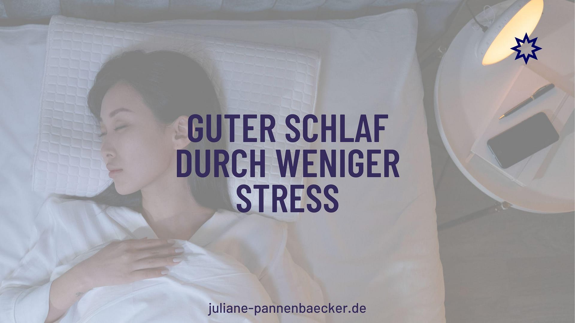 guter schlaf durch weniger stress